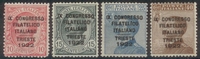 Italie 1922, timbres N°113-116, série